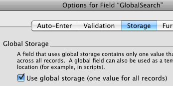 Place a global search field with a script trigger in the header of your list layout for live search-as-you-type functionality