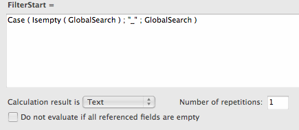 Place a global search field and button above a portal for Spotlight-like search functionality. 